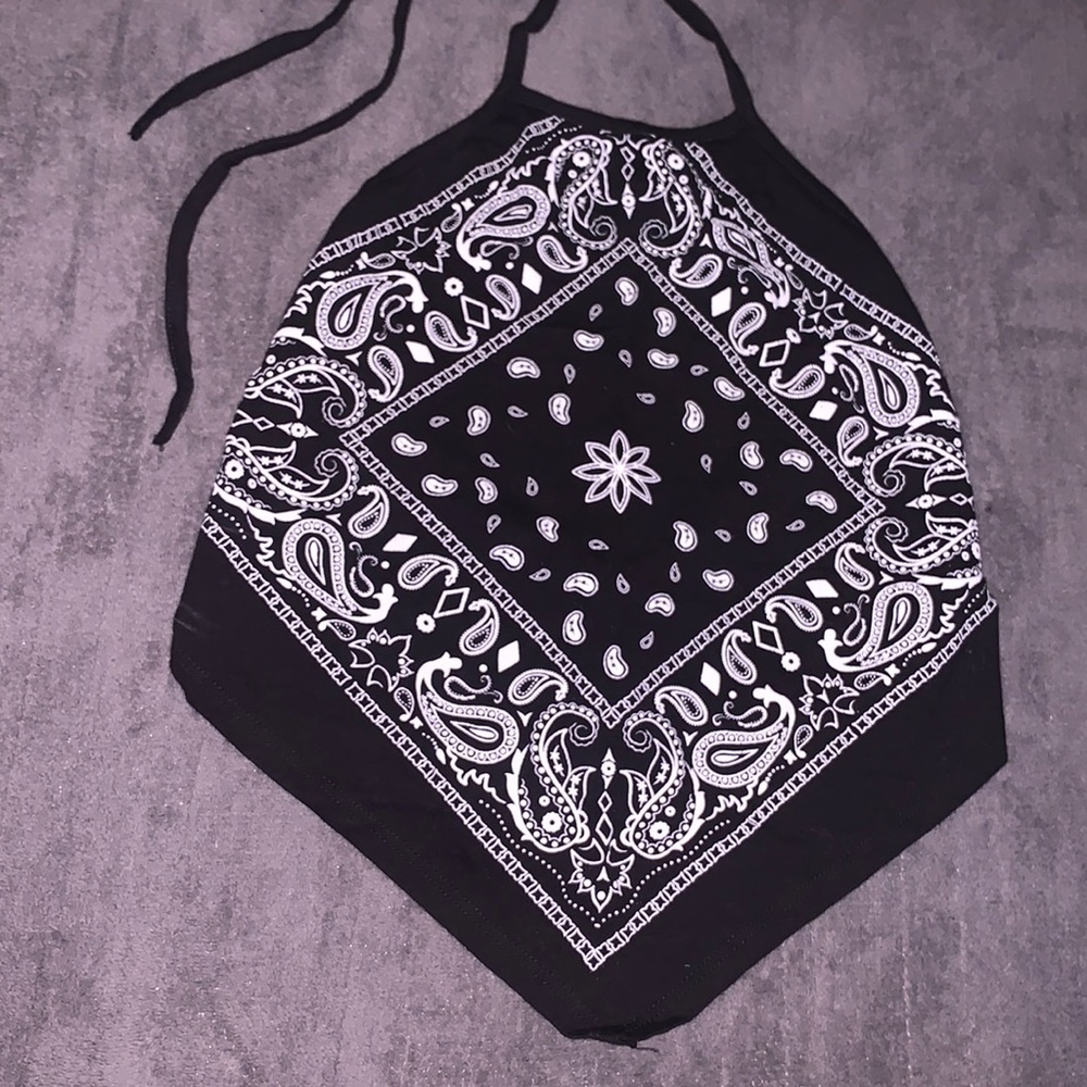 Halter Bandana Crop Top